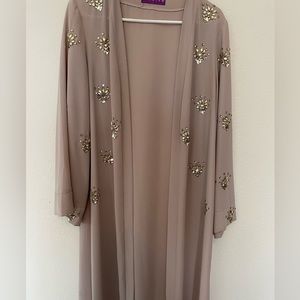 Long sleeve Embellished Abaya/Kimono